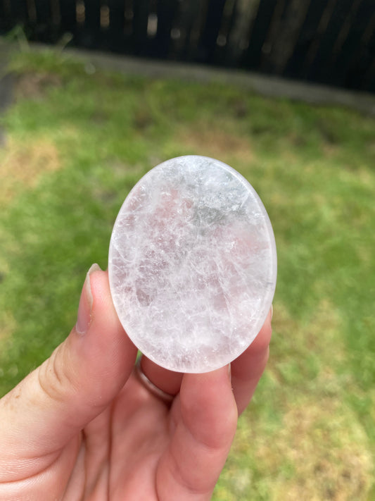 Clear Quartz Worry Stone