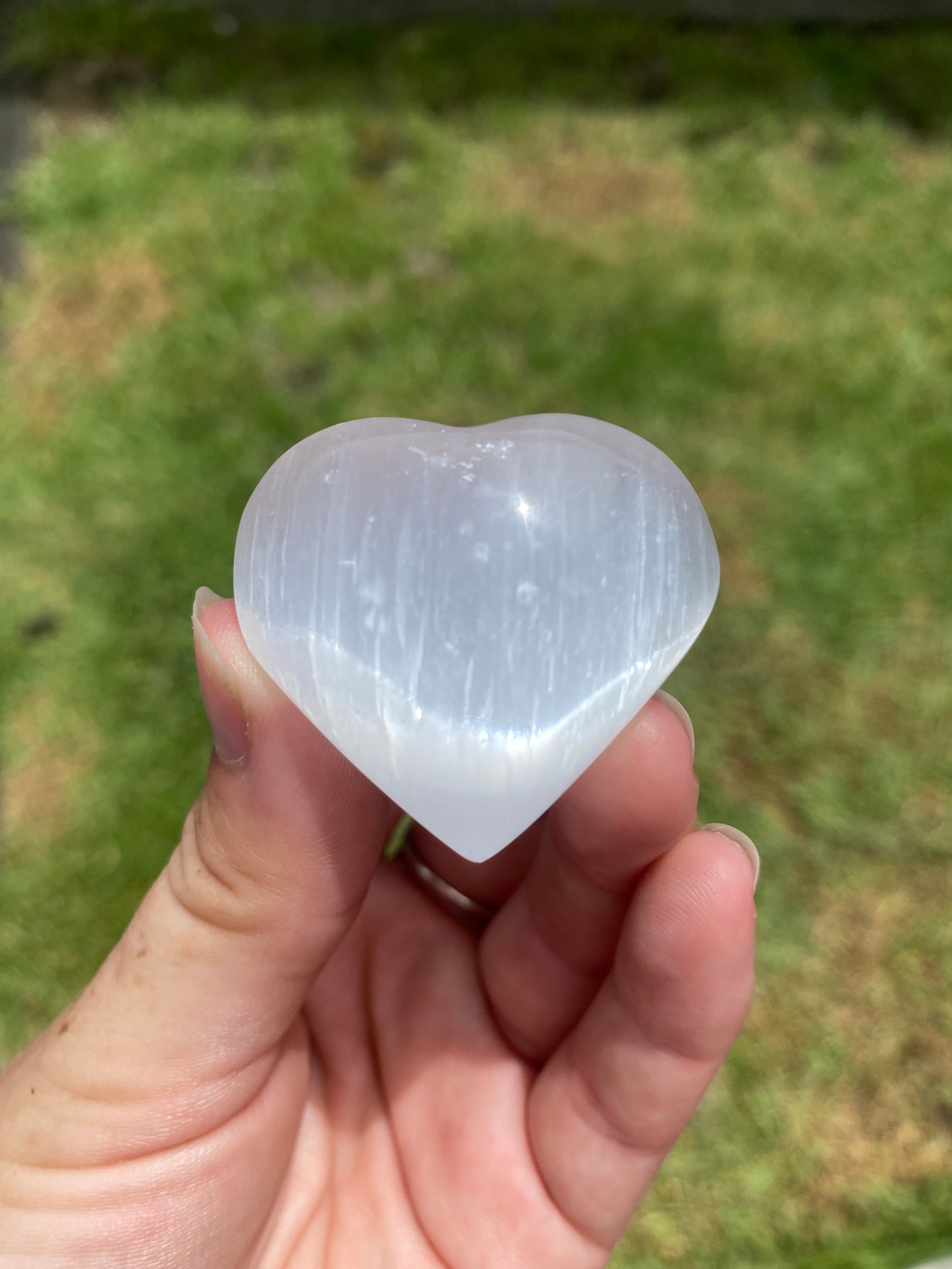 Selenite Hearts Small