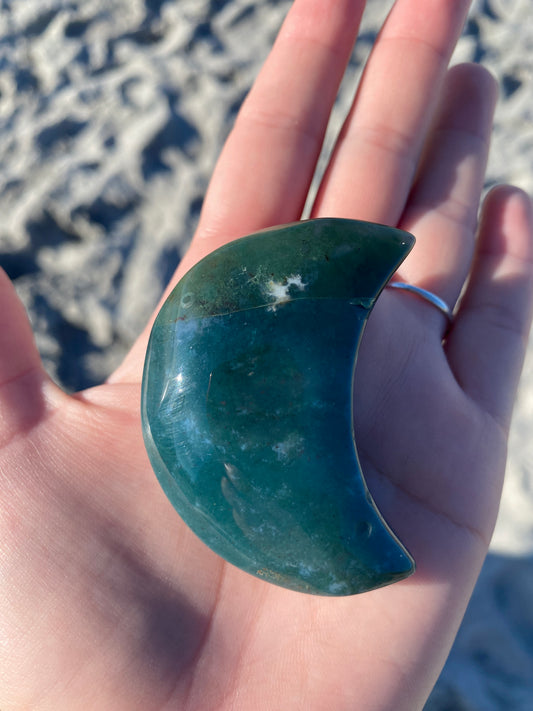 Moss Agate Moon