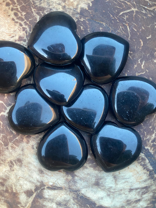 Obsidian Small Hearts