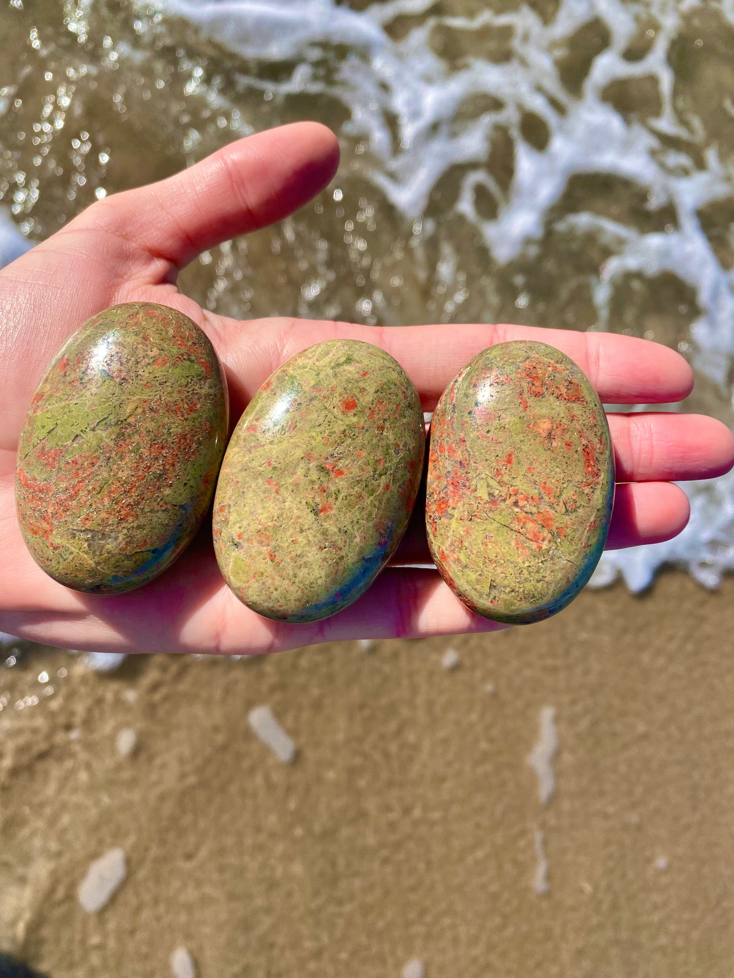 Unakite Palmstone