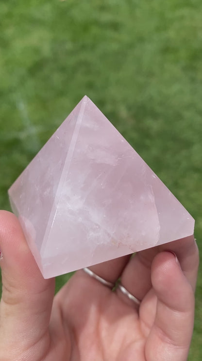 Rose Quartz Pyramids